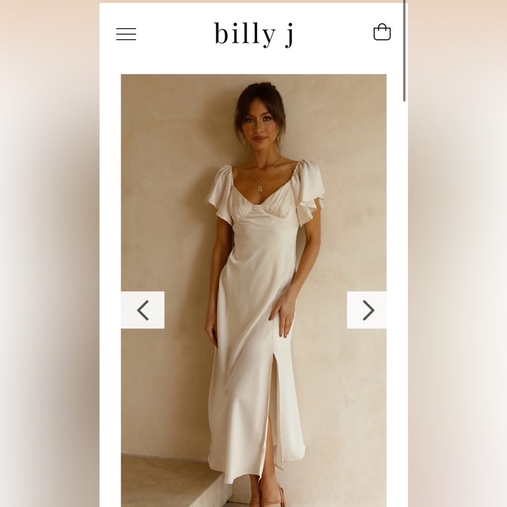 Louisa Midi Dress - Ivory